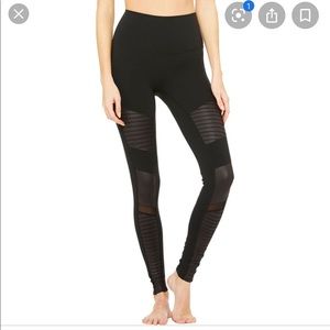 ALO Black Motorcycle Leggings